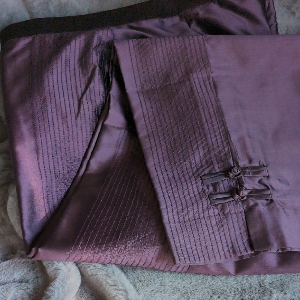 Light Purple 100% Thai Silk Pants